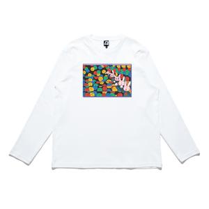 "Keep Going" Cut and Sew Wide-body Tee White