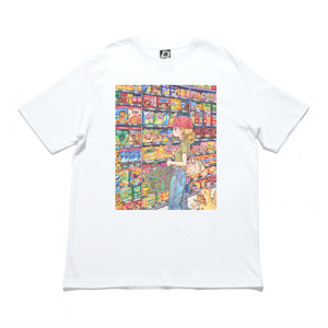 "Mart" Cut and Sew Wide-body Tee White
