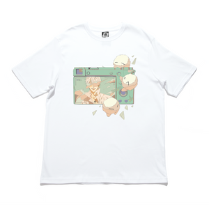 "Memories" Cut and Sew Wide-body Tee White