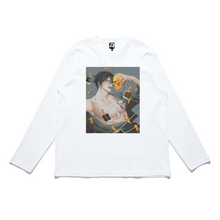 Load image into Gallery viewer, &quot;Masterpiece&quot; Cut and Sew Wide-body Long Sleeved Tee White/Black