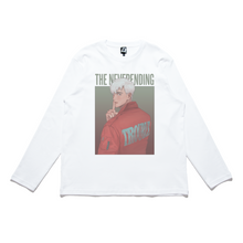 Load image into Gallery viewer, &quot;The Never Ending Trouble&quot; Cut and Sew Wide-body Long Sleeved Tee White/Black