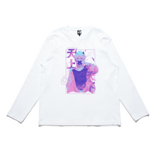 Load image into Gallery viewer, &quot;Heaven and Earth&quot; Cut and Sew Wide-body Long Sleeved Tee White/Black