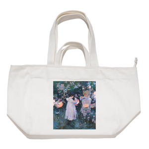 "Sargent Study" Tote Carrier Bag Cream/Green