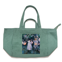 Load image into Gallery viewer, &quot;Sargent Study&quot; Tote Carrier Bag Cream/Green