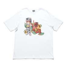Load image into Gallery viewer, &quot;Salmon run&quot; Cut and Sew Wide-body Tee Black/White