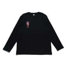 Load image into Gallery viewer, &quot;Clown&quot; Cut and Sew Wide-body Long Sleeved Tee White/Black