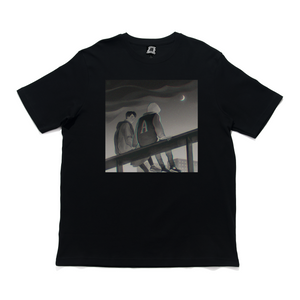 "Ghost" Cut and Sew Wide-body Tee Black
