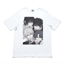 Load image into Gallery viewer, &quot;JellyHeart Band&quot; Cut and Sew Wide-body Tee Black