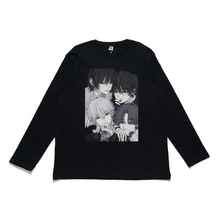 Load image into Gallery viewer, &quot;JellyHeart Band&quot; Cut and Sew Wide-body Long Sleeved Tee Black