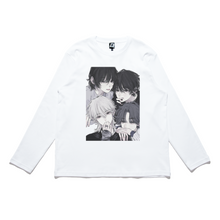 Load image into Gallery viewer, &quot;JellyHeart Band&quot; Cut and Sew Wide-body Long Sleeved Tee Black