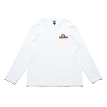 Load image into Gallery viewer, &quot;Soundproof&quot; Cut and Sew Wide-body Long Sleeved Tee White/Black/Beige