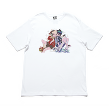 Load image into Gallery viewer, &quot;Listening Party&quot; Cut and Sew Wide-body Tee White/Black/Beige