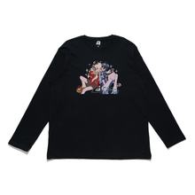 Load image into Gallery viewer, &quot;Listening Party&quot; Cut and Sew Wide-body Long Sleeved Tee White/Black