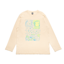 Load image into Gallery viewer, &quot;Happy Days&quot; Cut and Sew Wide-body Long Sleeved Tee White/Beige