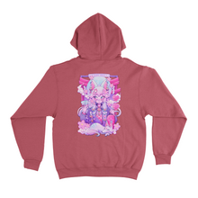 Load image into Gallery viewer, &quot;Harajuku Kitsune&quot; Basic Hoodie Cobalt Blue/Pink