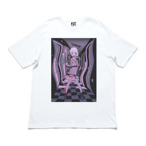 "Fever Dream" Cut and Sew Wide-body Tee White/Black