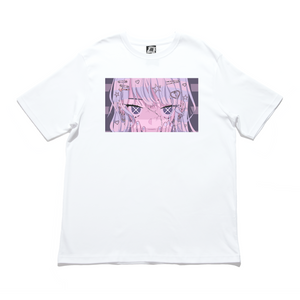 "Insomnia" Cut and Sew Wide-body Tee White/Black