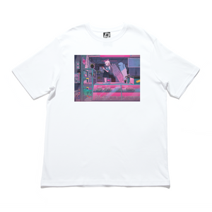 "Apparition" Cut and Sew Wide-body Tee White