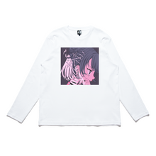 Load image into Gallery viewer, &quot;Thunderstorm&quot; Cut and Sew Wide-body Long Sleeved Tee White/Black