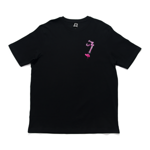 "Birthday" Cut and Sew Wide-body Tee Black/White