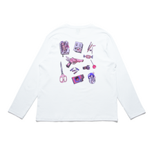 Load image into Gallery viewer, &quot;Toy Gun Set&quot; Cut and Sew Wide-body Long Sleeved Tee White