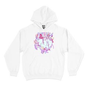 "Angelic" Basic Hoodie Black/White