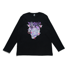 Load image into Gallery viewer, &quot;Demonic&quot; Cut and Sew Wide-body Long Sleeved Tee White/Black