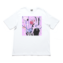 Load image into Gallery viewer, &quot;Being Watched&quot; Cut and Sew Wide-body Tee White/Black