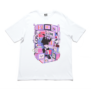 "DDR" Cut and Sew Wide-body Tee White/Black