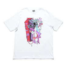 Load image into Gallery viewer, &quot;Late!&quot; Cut and Sew Wide-body Tee White/Black