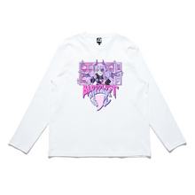 Load image into Gallery viewer, &quot;Blood Lust&quot; Cut and Sew Wide-body Long Sleeved Tee White/Black