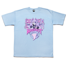 Load image into Gallery viewer, &quot;Blood Lust&quot; Taper-Fit Heavy Cotton Tee Sky Blue/Violet