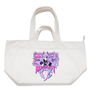 "Blood Lust" Tote Carrier Bag Cream/Green