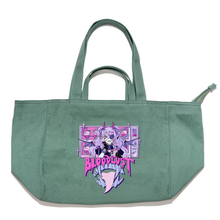 Load image into Gallery viewer, &quot;Blood Lust&quot; Tote Carrier Bag Cream/Green