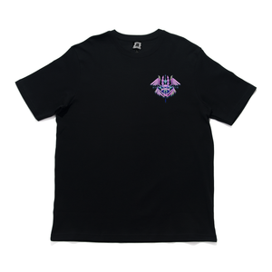 "Eyes on me" Cut and Sew Wide-body Tee Black