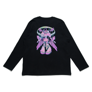 "Eyes on me" Cut and Sew Wide-body Long Sleeved Tee Black