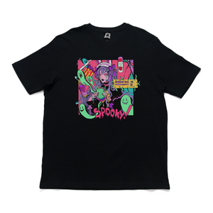 "Junk Food" Cut and Sew Wide-body Tee Black