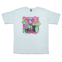 Load image into Gallery viewer, &quot;Junk Food&quot; Taper-Fit Heavy Cotton Tee Mint/Rose