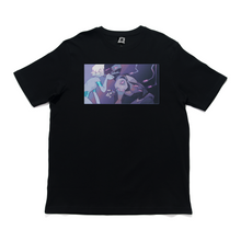 Load image into Gallery viewer, &quot;Flicker&quot; Cut and Sew Wide-body Tee White/Black