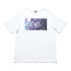 "Flicker" Cut and Sew Wide-body Tee White/Black