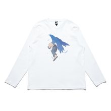 Load image into Gallery viewer, &quot;Hane&quot; Cut and Sew Wide-body Long Sleeved Tee White/Black