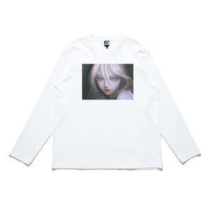 "Aegis" Cut and Sew Wide-body Long Sleeved Tee White