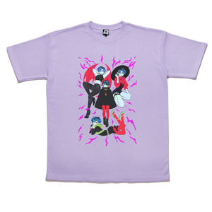 " Vampire Prince" Taper-Fit Heavy Cotton Tee Violet