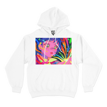 Load image into Gallery viewer, &quot;Sparks&quot; Basic Hoodie Pink/White
