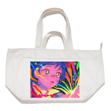 Load image into Gallery viewer, &quot;Sparks&quot; Tote Carrier Bag Cream/Green