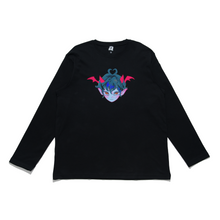Load image into Gallery viewer, &quot;Demon Diner&quot; Cut and Sew Wide-body Long Sleeved Tee Black