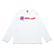 Load image into Gallery viewer, &quot;Demon Diner&quot; Cut and Sew Wide-body Long Sleeved Tee White/Black