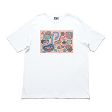 Load image into Gallery viewer, &quot;Diary&quot; Cut and Sew Wide-body Tee White/Black