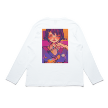 Load image into Gallery viewer, &quot;Petite Sheep&quot; Cut and Sew Wide-body Long Sleeved Tee White/Black