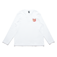 Load image into Gallery viewer, &quot;Petite Sheep&quot; Cut and Sew Wide-body Long Sleeved Tee White/Black